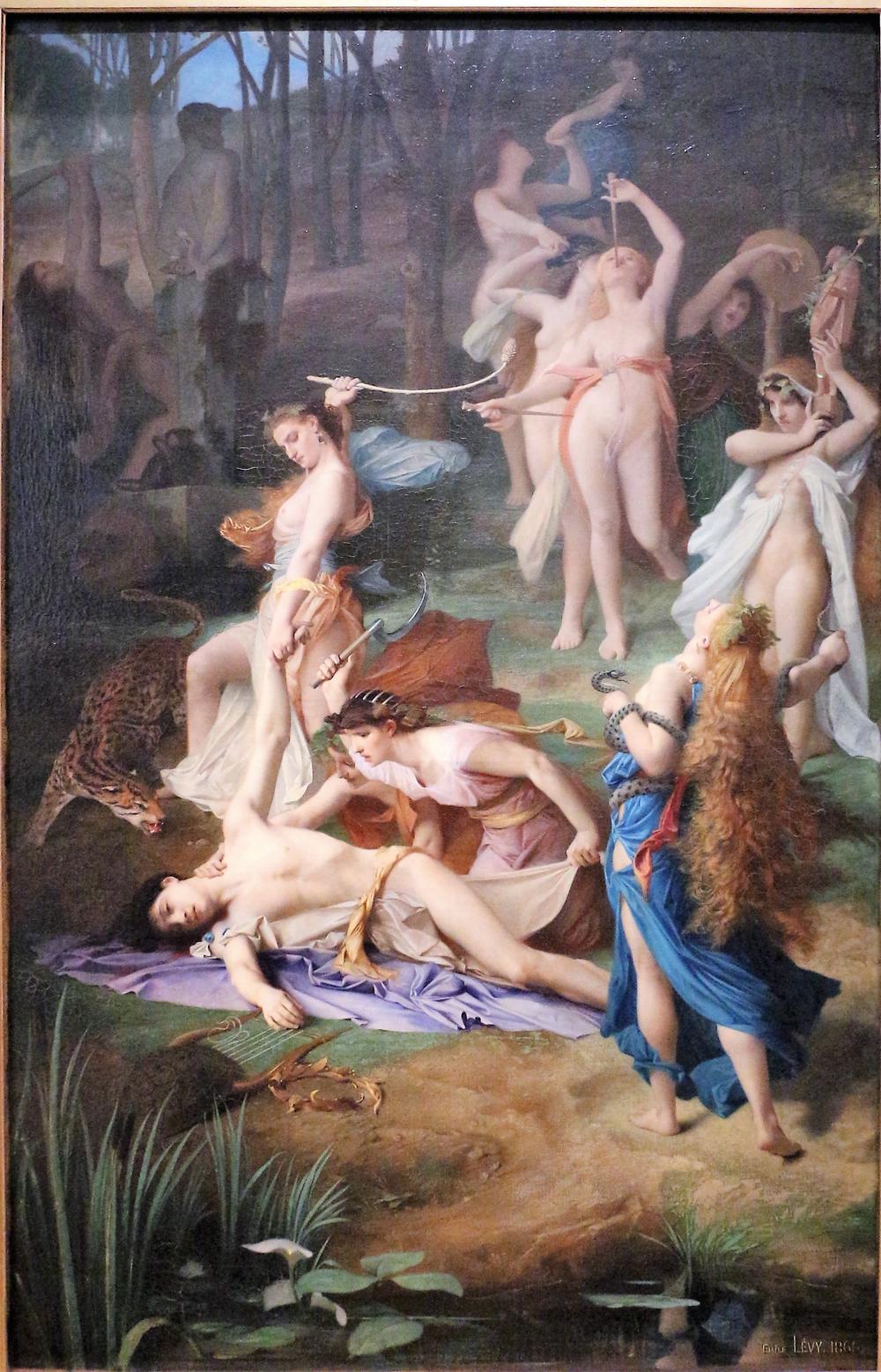 Émile Lévy, la morte di Orfeo, Musée d'Orsay, Paris, 1866.