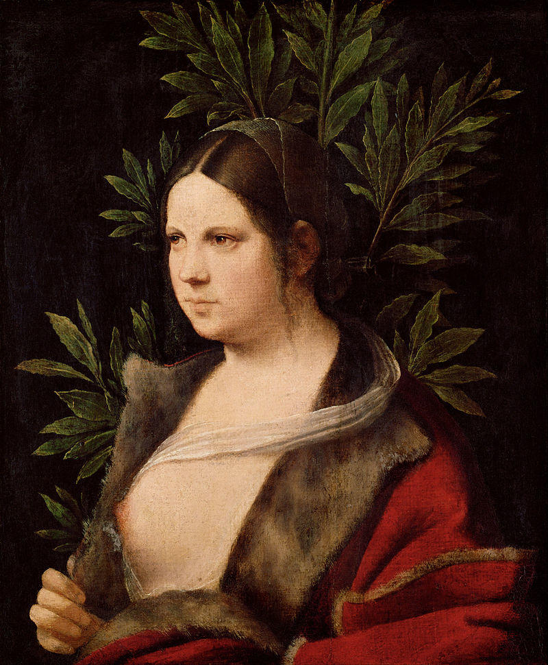 Giorgione, Laura, olio su pannello, Kunsthistorisches Museum, 1506.