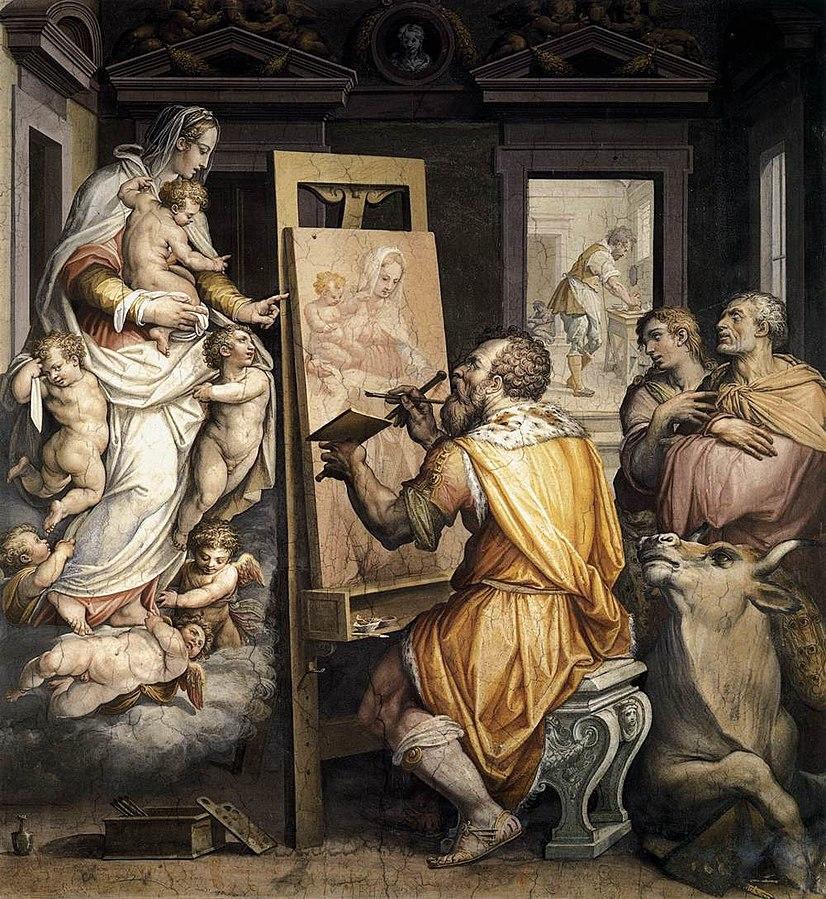 Vasari Giorgio, S.Luca dipinge la Vergine, Santissima Annunziata, dopo il 1565.