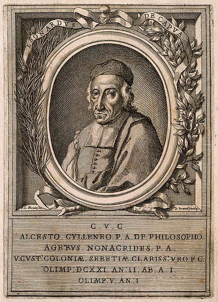 Lionardo di Capoa. Line engraving by D. Franceschini after P. L. Ghezzi.