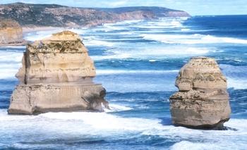 Primäre Foliation: Schichtung einer Abfolge siliziklastischer Sedimentite. 12 Apostels, Australien. © C. Dobmeier